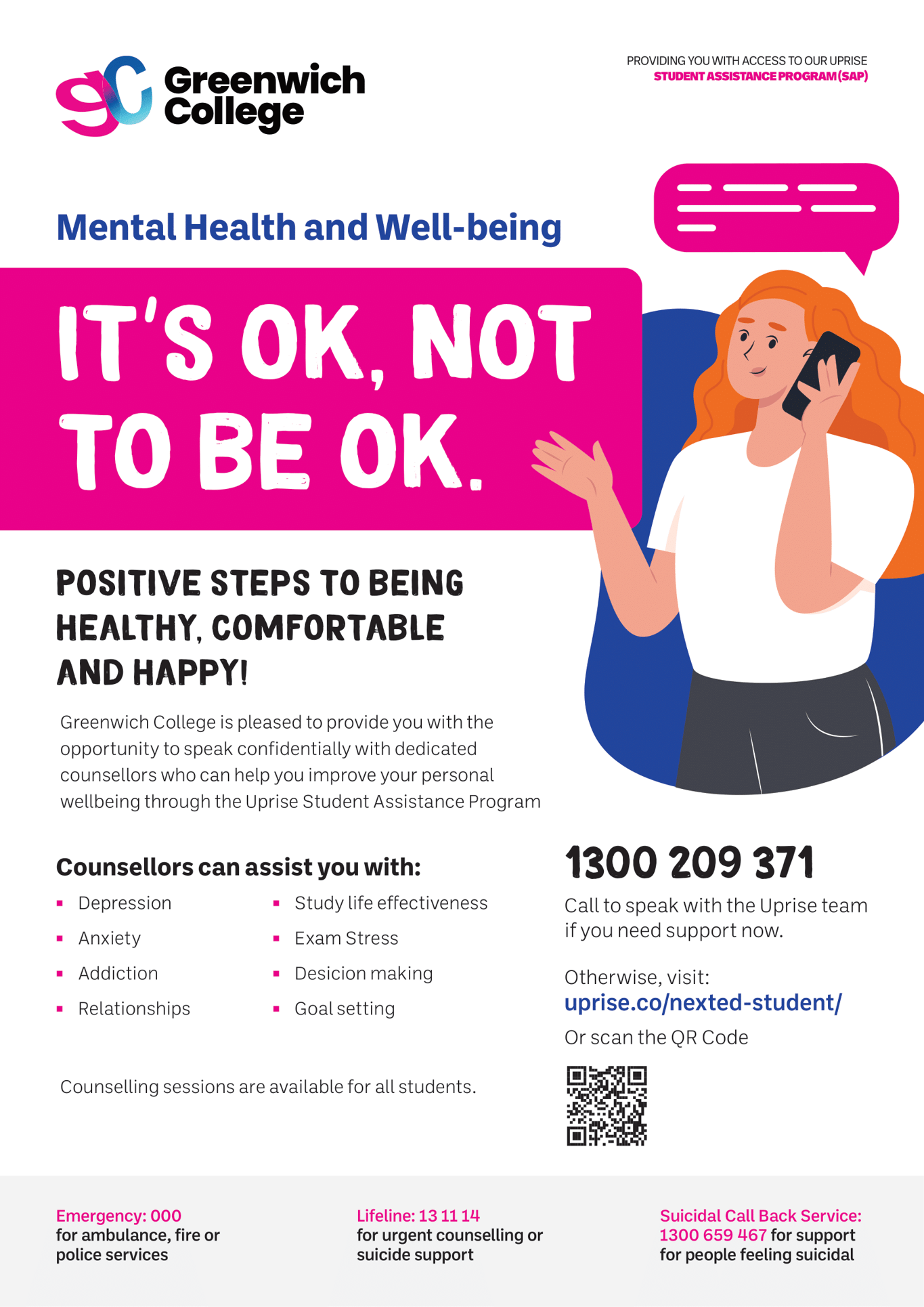 Greenwich College | Mental Health & Well-Being Support